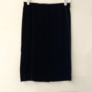 CATO VELVET MIDI SKIRT BLACK GREAT CONDITION